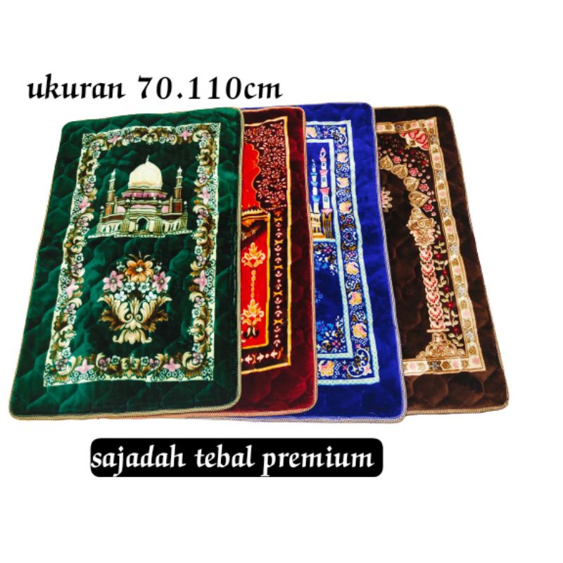 sajadah  tebal premium Turki sajadah empuk Luxor besar anti selip