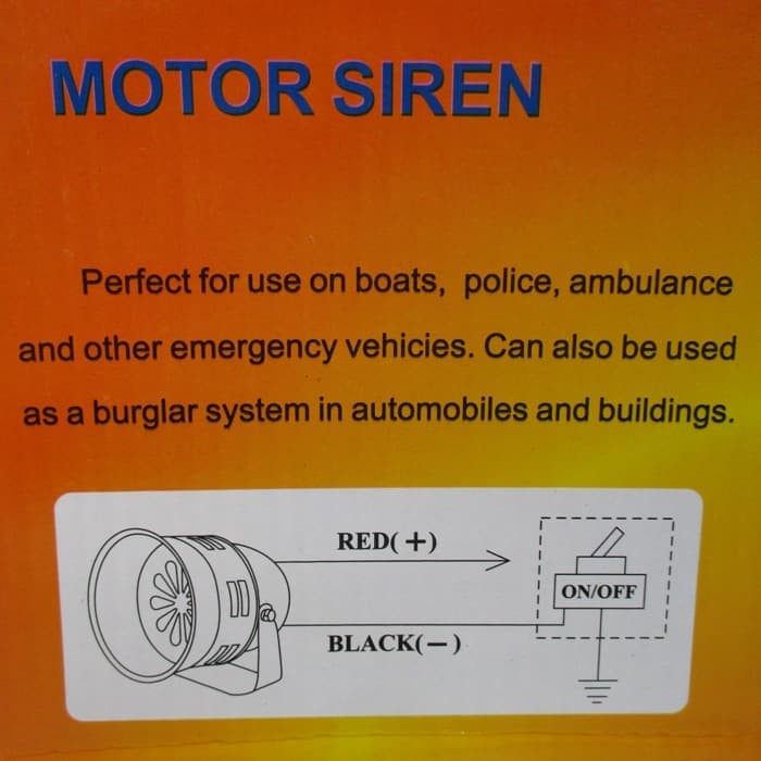 Motor Siren Sirene Ambulance 220V MS-290/Alarm Sound/Horn Speaker ATN***TOP