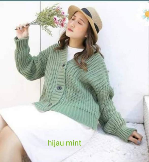 Cardigan Rajut ZULFAA 3 get l Pakaian Rajut Atasan Wanita l Outwear l Rajut Keren Murah-2