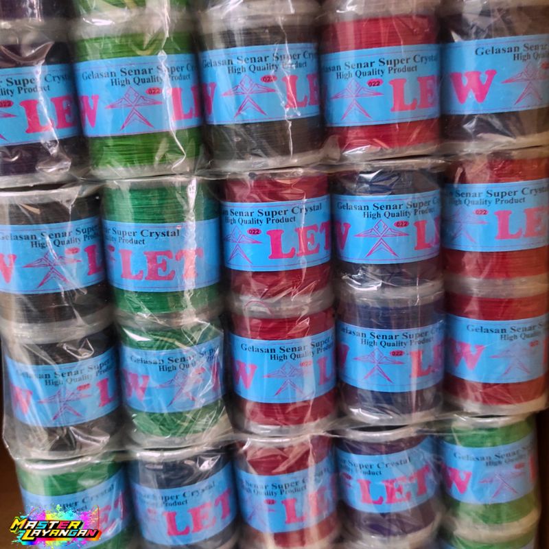 Grosir Isi 10 Pcs - Gelasan Cap WALET TAJAM gelasan - senar - senar aduan tidak mudah luntur - gelas