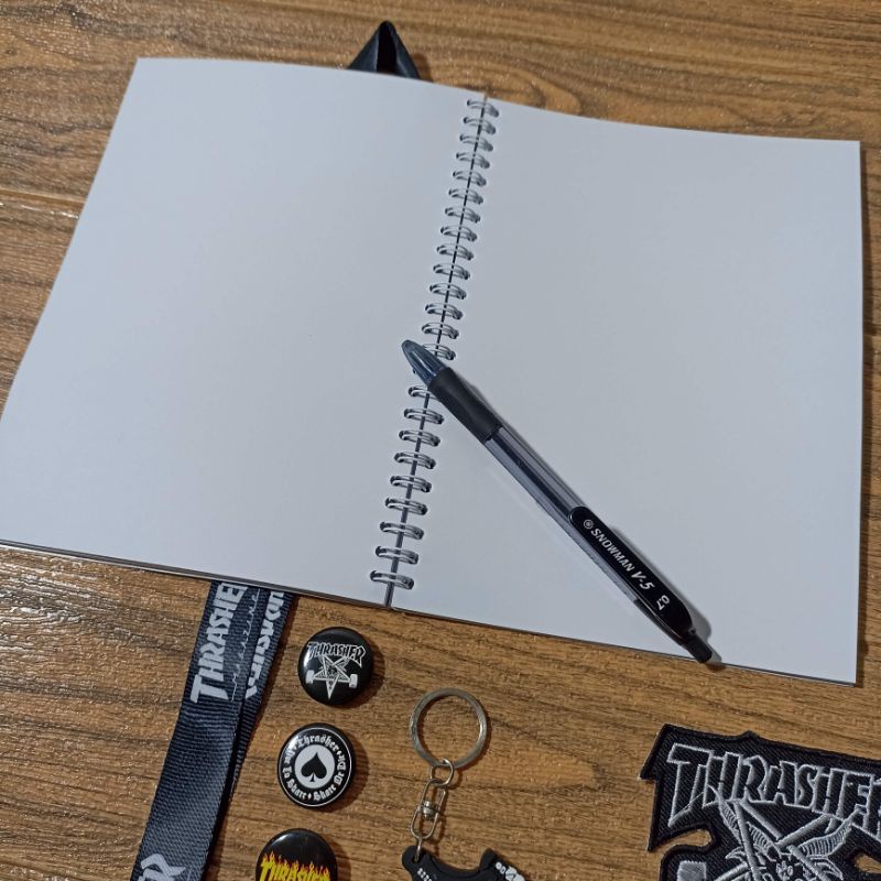 LANYARD THRASHER FREE NOTEBOOK SATU PAKET LIMITED EDITION