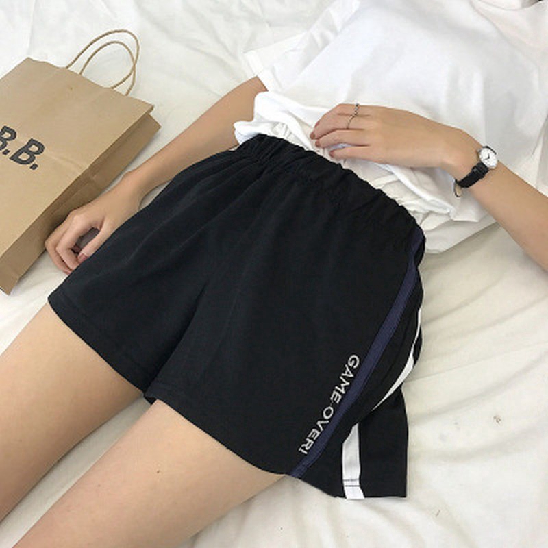  Celana  Pendek Casual  Wanita  Model  High Waist Dengan 