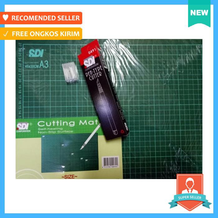 

Cutting Mat - A3 + Pen Cutter Sdi Paket Murah Meriah - Alat Pemotong Kertas