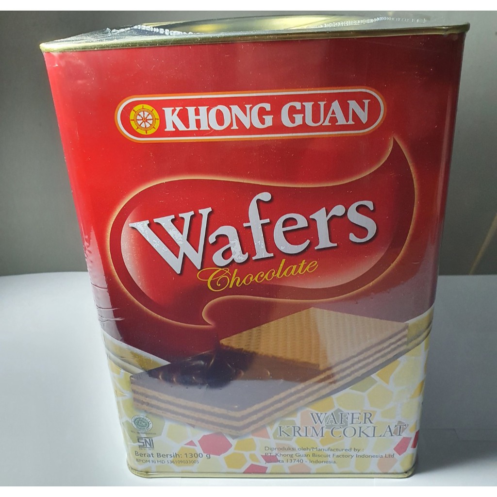 Jual KHONG GUAN CLASSIC WAFER CHOCOLATE 1300 GRAM - WAFER KRIM COKELAT ...