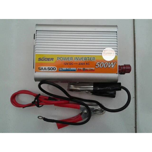 Inverter Perubah Arus Dc(aki)to Ac(rumah) 500 W .SUOER