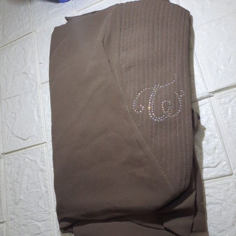 Thewa//Khimar Bening Ori Thewa-Coklat tanah tua