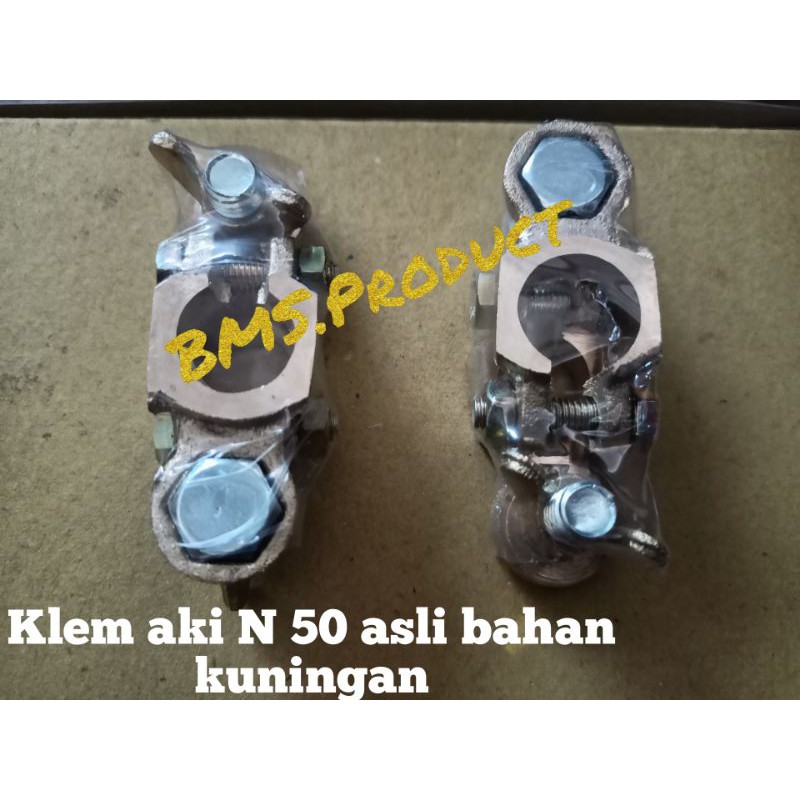 Kuningan klem aki N 50 / klem aki kuningan / clamp accu / kepala aki terminal aki N50