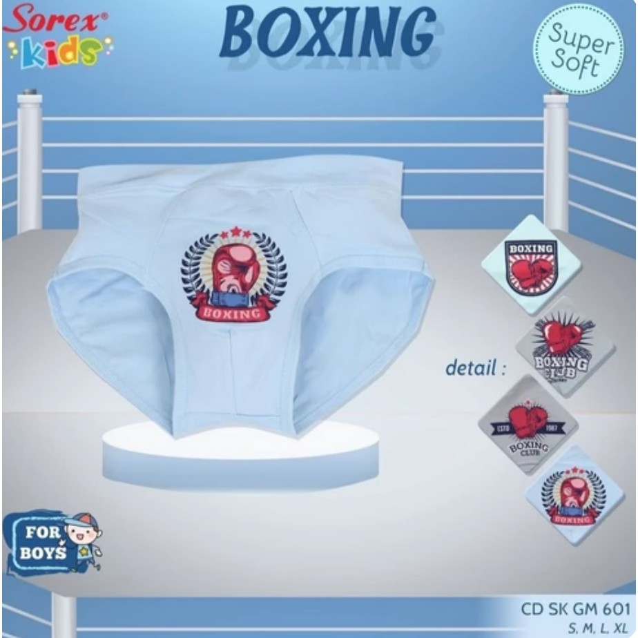 SOREX KIDS BOY SK GM 605 ; GM 670, GM 601, GM 651 - CD CELANA DALAM SEGITIGA ANAK COWOK GAMBAR BINATANG