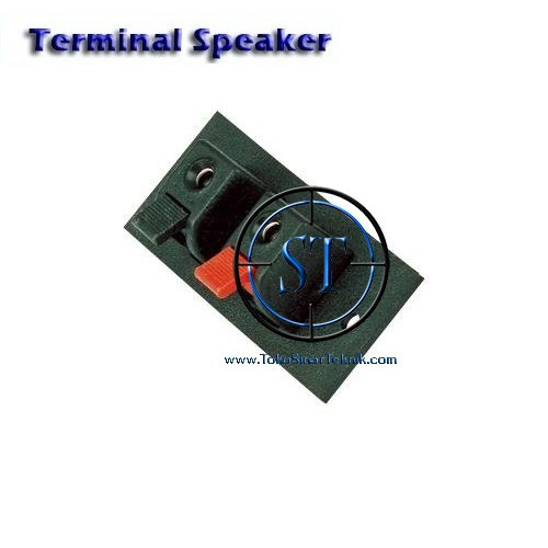 Terminal Speaker 2 Pin Kecil  Dudukan Speaker Jepit Baut Box Speaker Merah Hitam 2Input BA-81