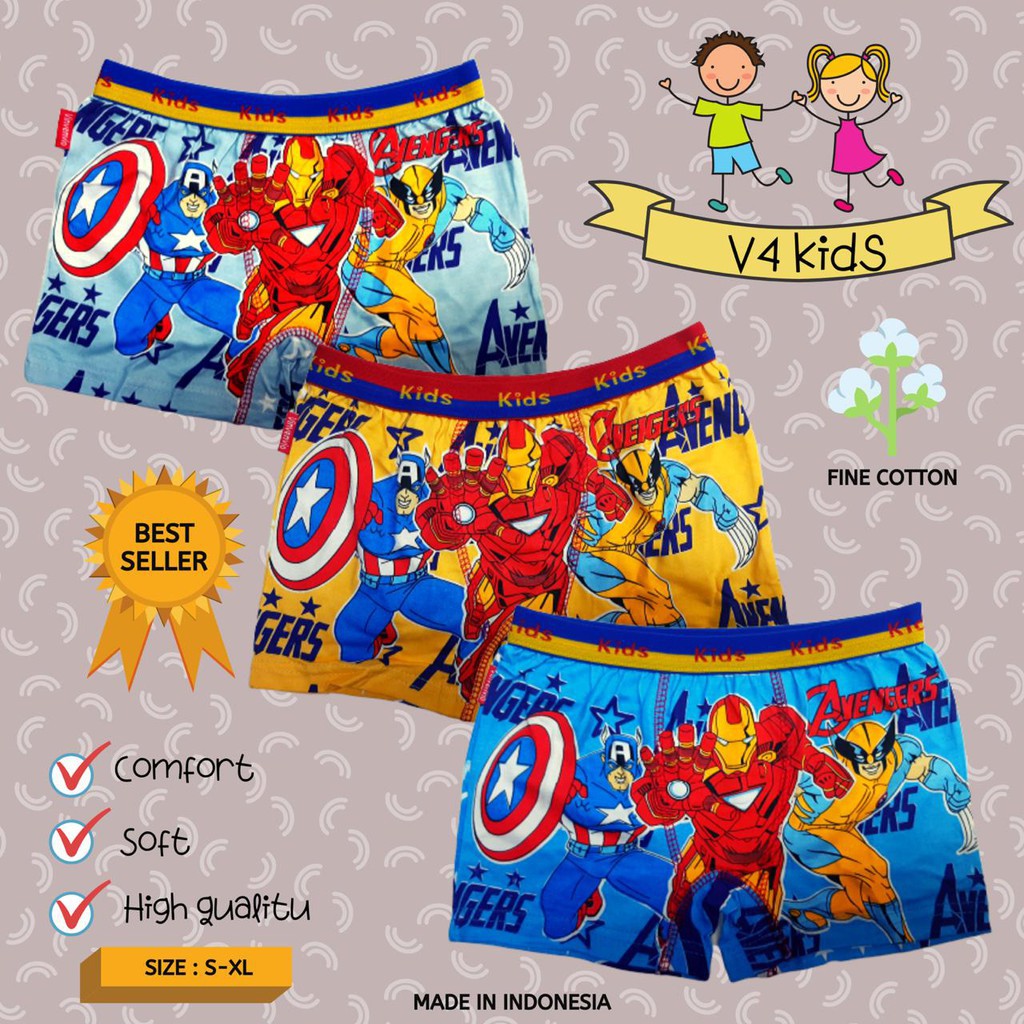 HAIHAICOLLECTION CELANA  DALAM ANAK  BOXER ANAK  LAKI  LAKI  