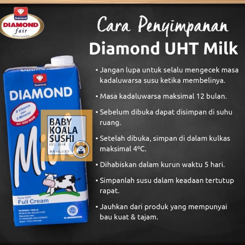 SUSU UHT Milk Susu Sapi UHT Plain 1 Liter