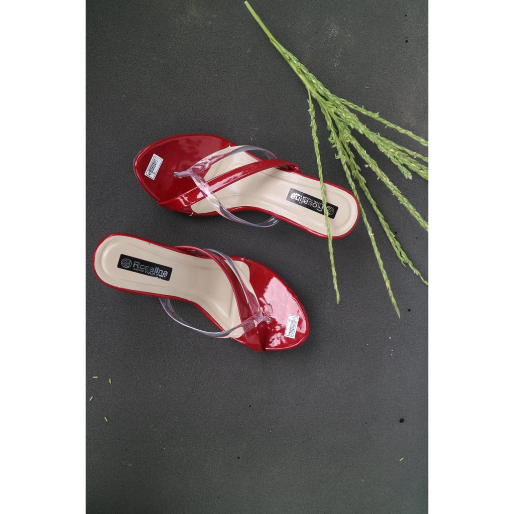 SANDAL JEPIT SILANG HAK 5CM WEDGES WANITA - SANDAL HAK TAHU WANITA Jelly - SANDAL Jelly Hak 5cm Berkualitas