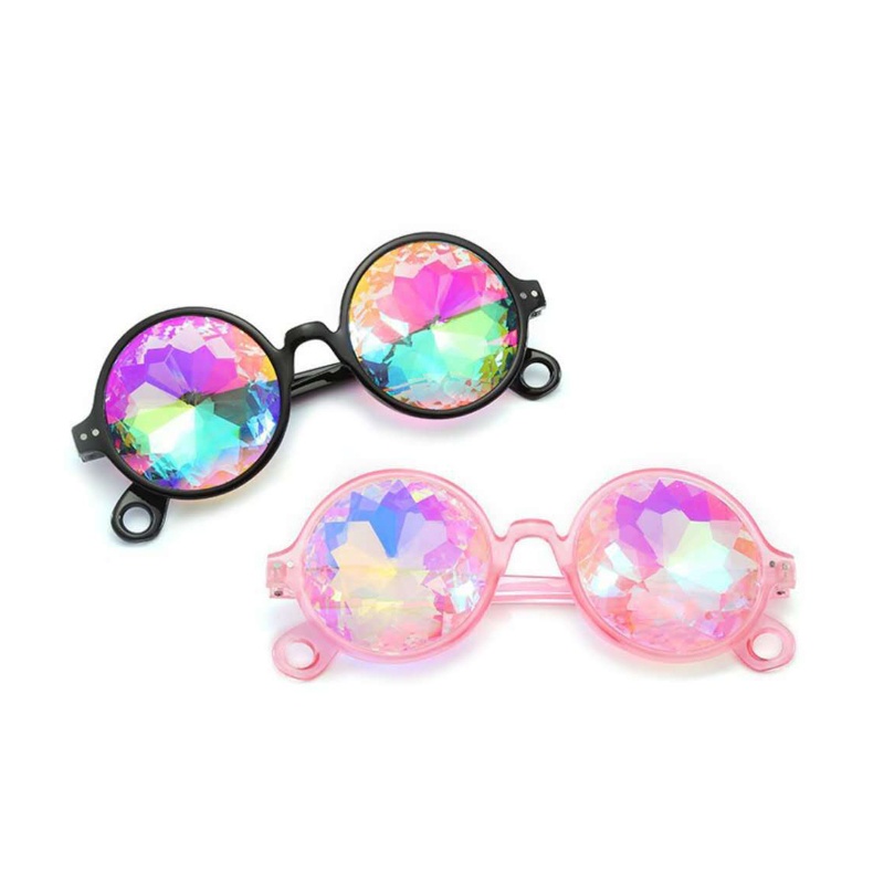 Mary Funny Kaleidoscope Rainbow Light Sunglasses Kostum Pesta &amp; Properti Panggung Foto