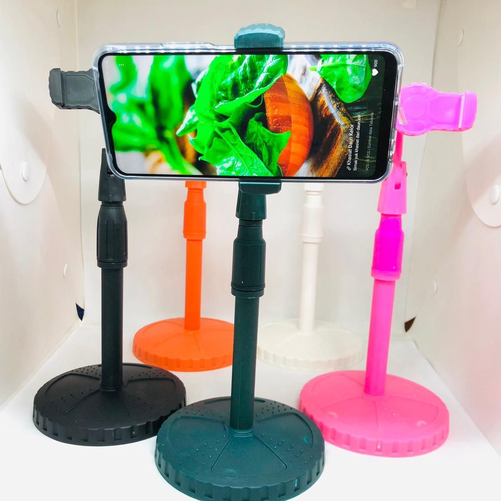 Holder Meja Hp macaron us08 stand hp Adjustable Universal Stand us 08 Foldable Holder Multifungsi LIVE standing holder hp L7 VIBOX BY.SULTAN