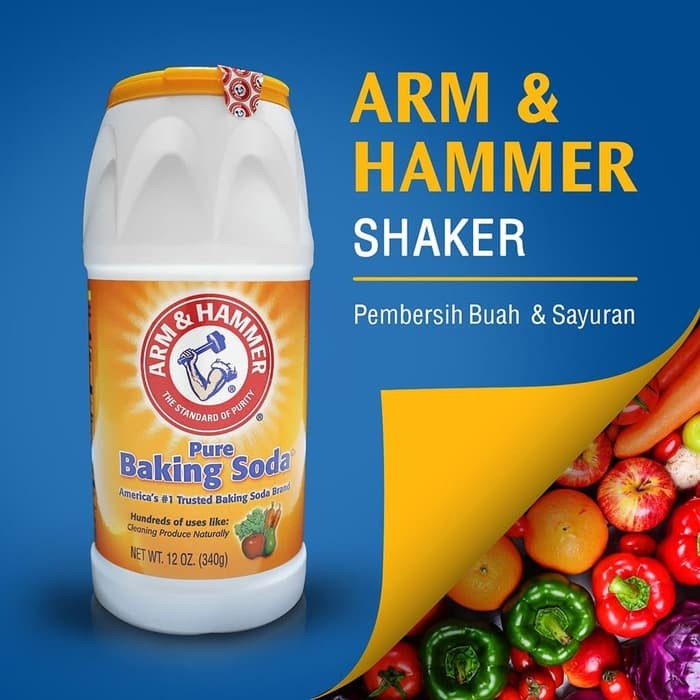 

ds20111w Baking Soda Arm & Hammer Shaker Untuk Pencuci Buah Dan Sayuran 340Gr Xz20X1Z11