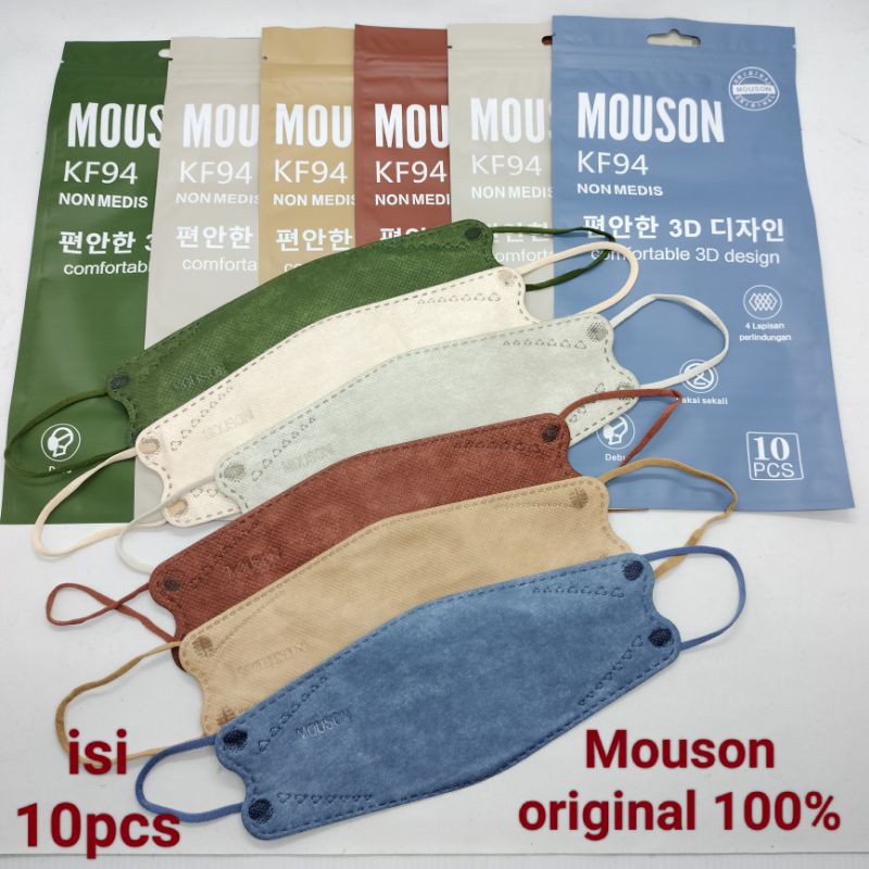 Masker KF94 JSP/MOUSON/C-CARE Non Medis 10pcs