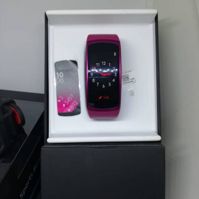 Jam Tangan Samsung Gear Fit 2 warna Pink Second Garansi Panjang