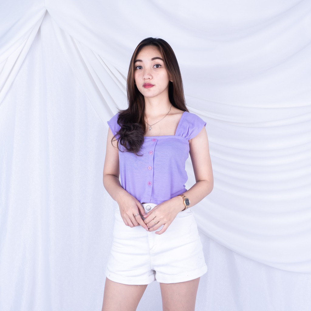 IL - SALE!! Tanktop Inez RIB / Atasan Wanita Korean Crop Top