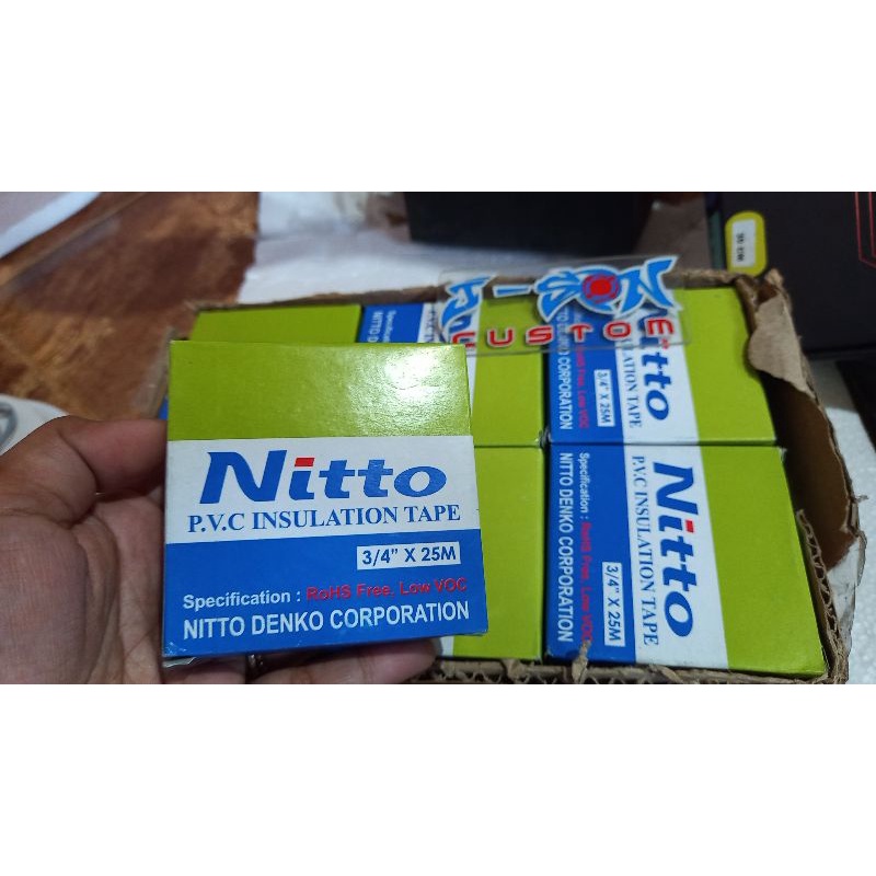 Solasi Nitto Isolasi listrik Nitto PVC hitam