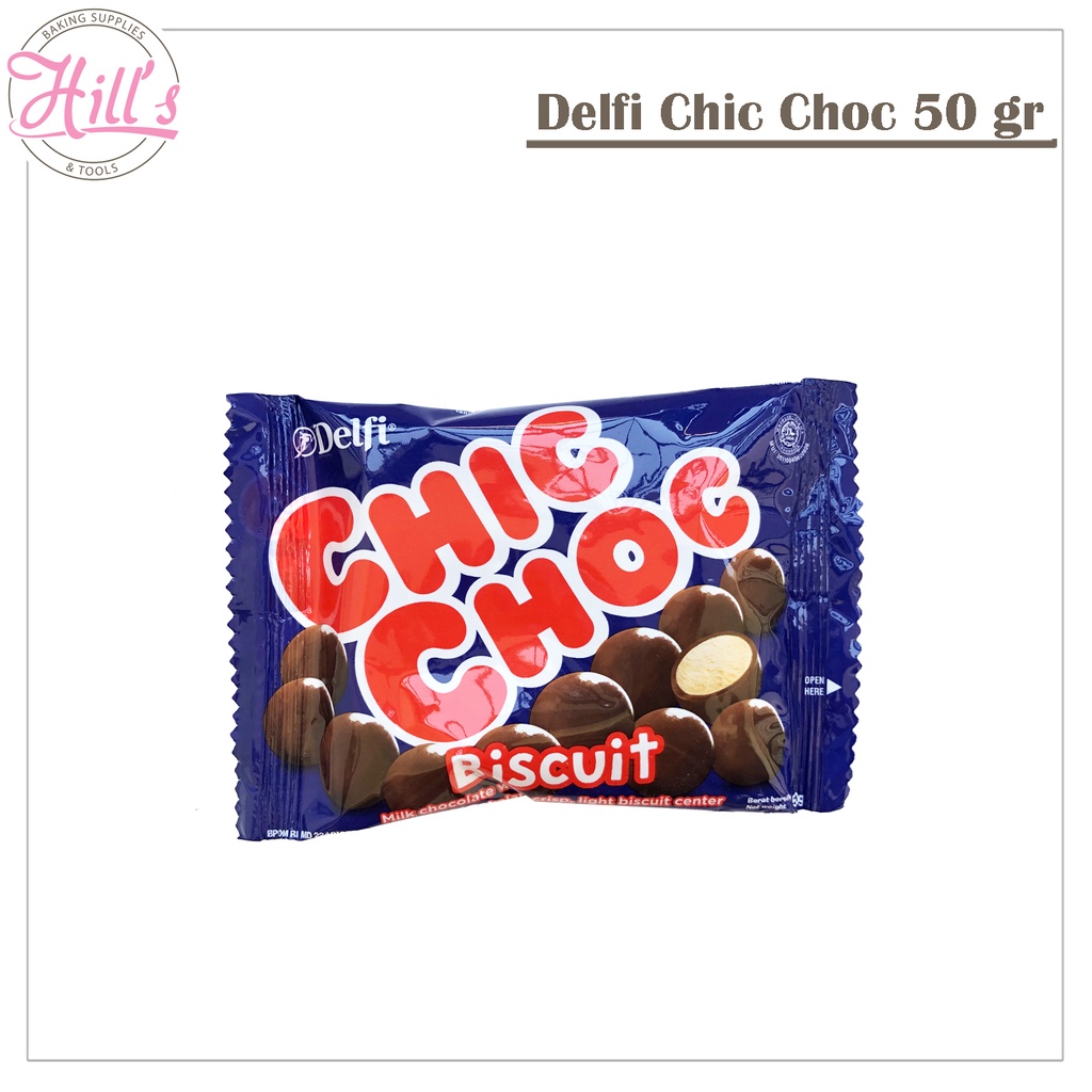 

CHIC CHOC 40 gr / DELFI CHIC CHOC BALL / BOLA COKELAT BISKUIT / COKLAT BISCUIT