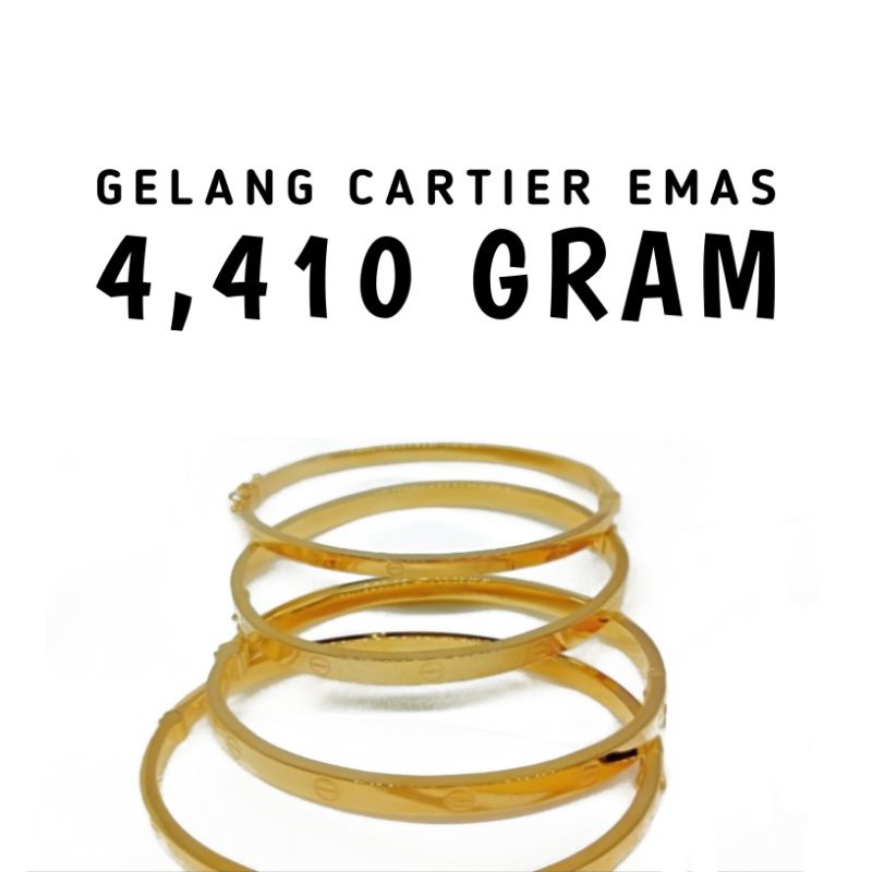 GELANG CARTIER EMAS 4GRAM