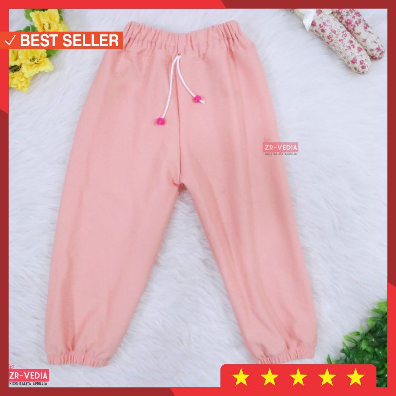 STYLE KEREN KEKINIAN MEWAH CELANA PANJANG NEW / Jogger Polos Molly Uk 3-4 Tahun / Celana Jogger