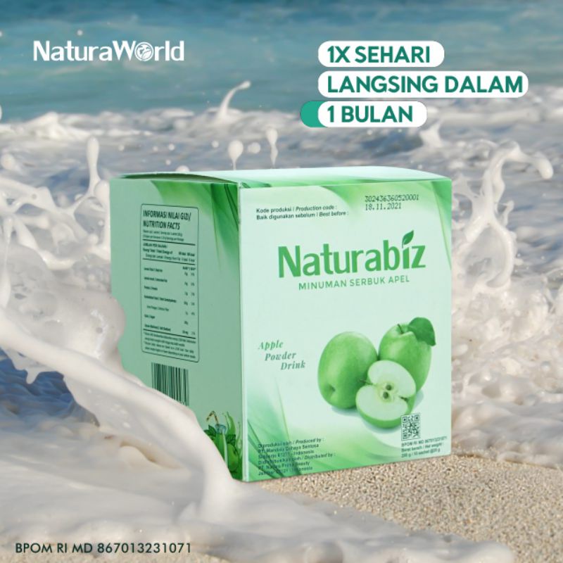 

(NATURA WORLD) NaturaBiz Minuman Serbuk Rasa Apel