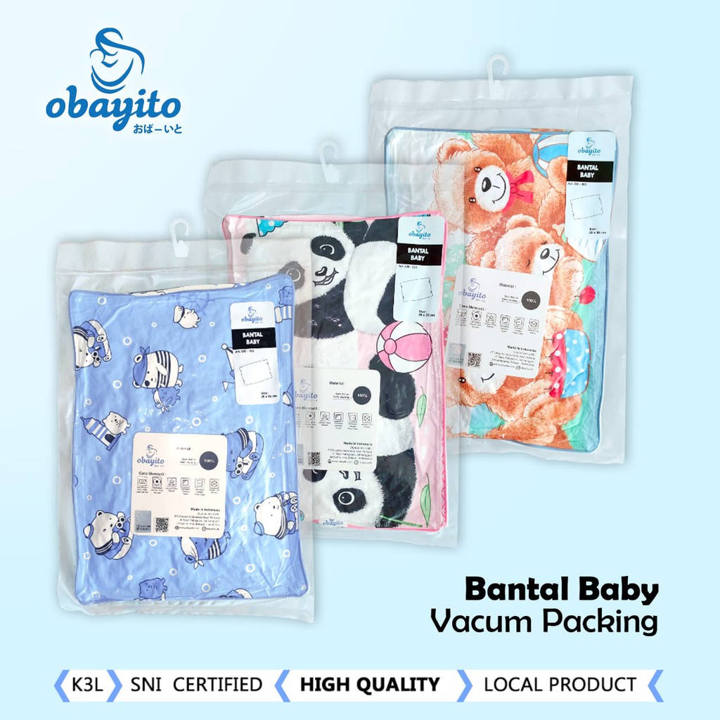 Obayito Bantal Baby Biasa - Bantal Bayi