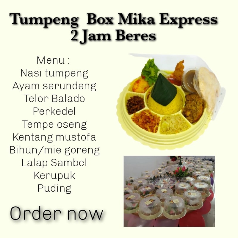 

tumpeng mini box mika