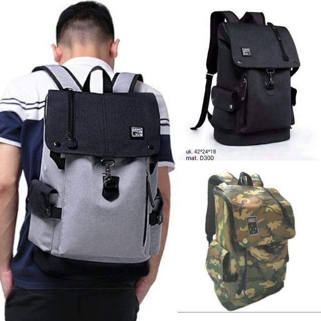 Tas Pria ZB RDN 069 Distro Raindoz Bandung Ransel Punggung Backpack Cowok Keren Sek BRAN NB-Tp BJ