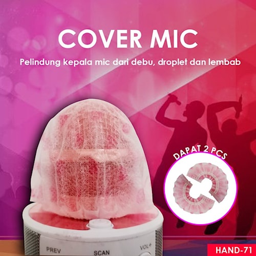 Diskon  Cover Mic / Tisu Mic / Pelindung Mic Isi 2 / Filter Mic / Sarung Mic Karaoke / Busa Mic / Sa