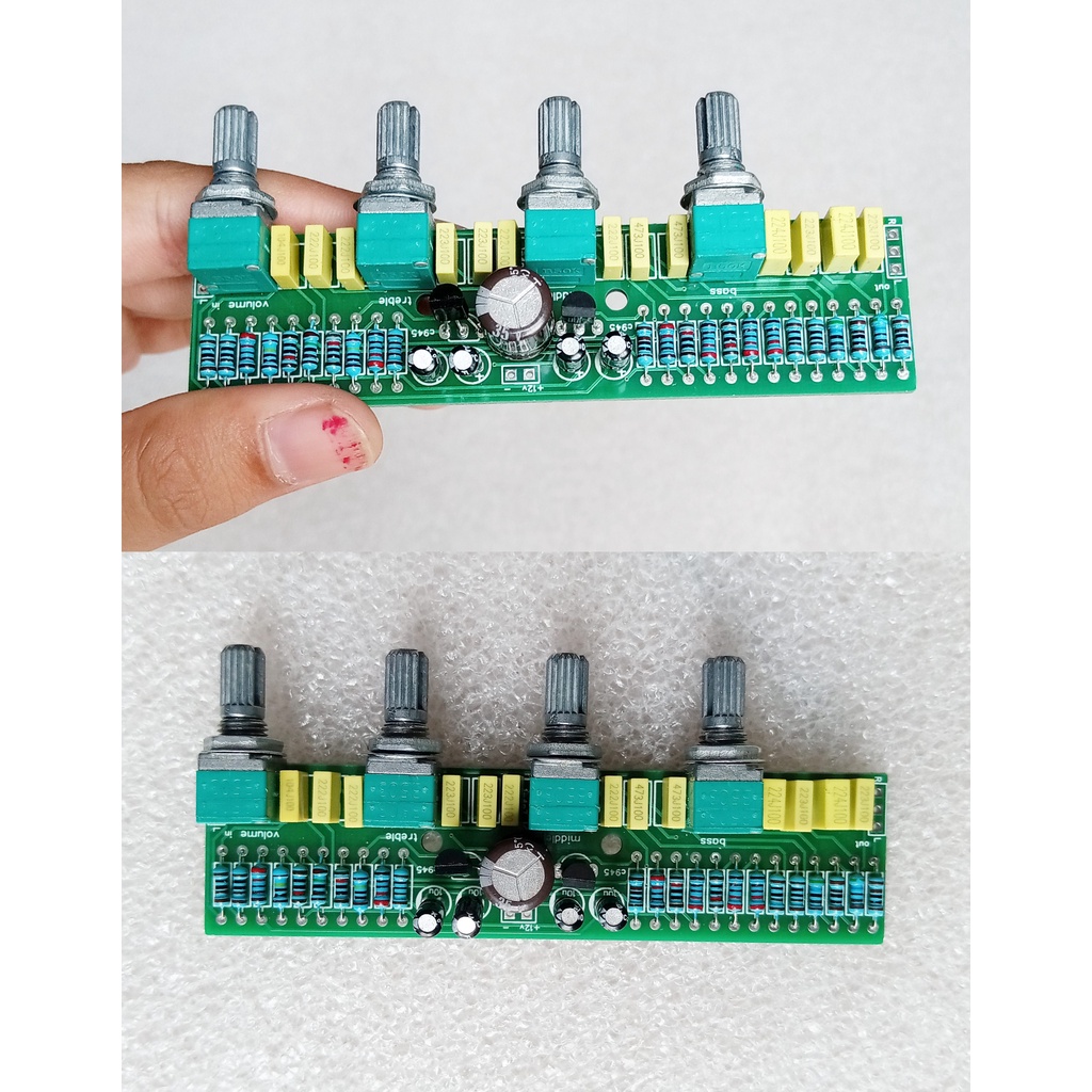 Modul Stereo Tone Control 2 Transistor Plus Middle