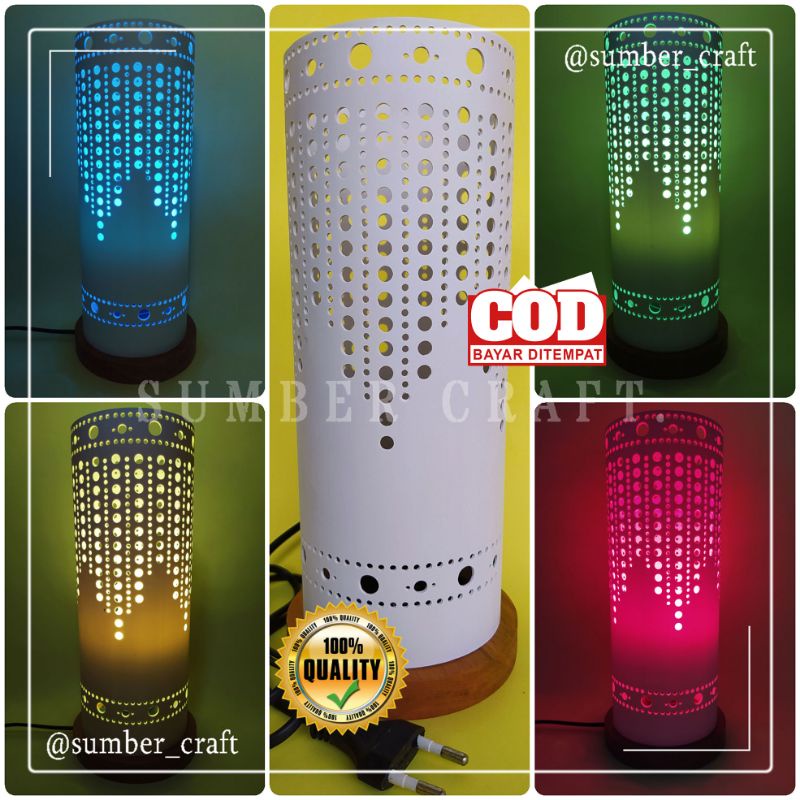 Lampu tidur unik dari bahan paralon