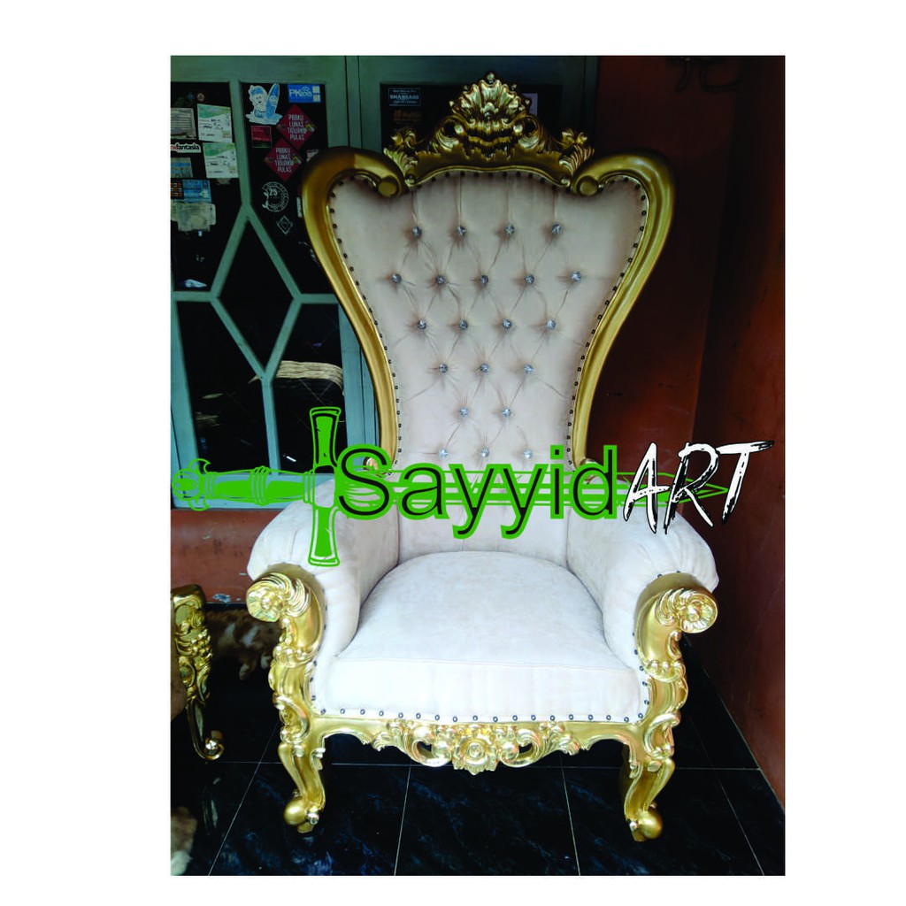 kursi tamu syahrini gold