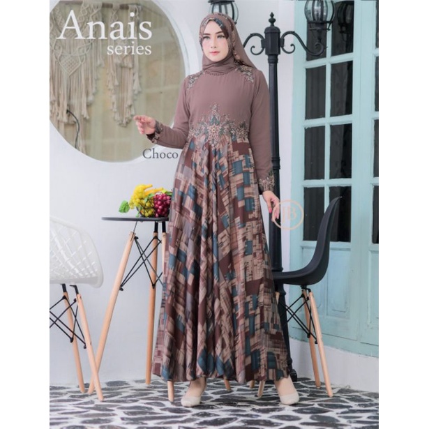 GAMIS ANAIS SERIES // BAHAN BABYDOLL MIX BROWN SILK // KODE JB