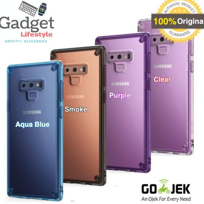 (((SIAP COD))) Case Samsung Galaxy Note 9 - Original Ringke Fusion Clear / Smoke - Clear TERBARU