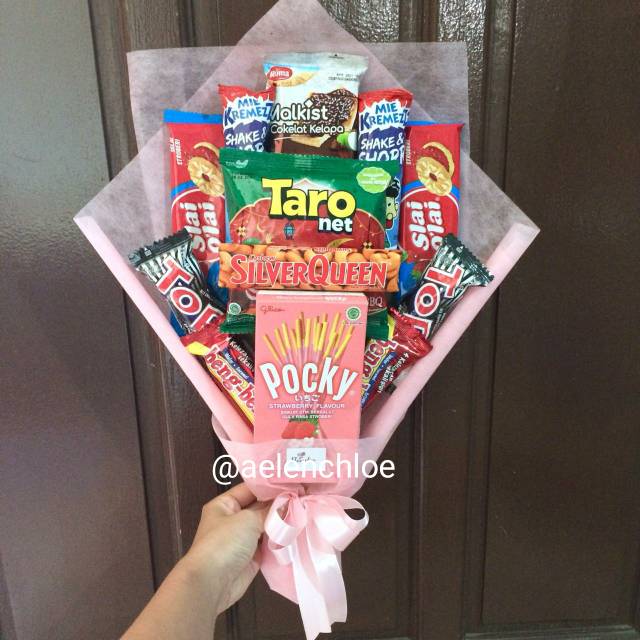 Snack bouquet basic wrapping // Buket snack makanan coklat // Kado hadiah sidang wisuda