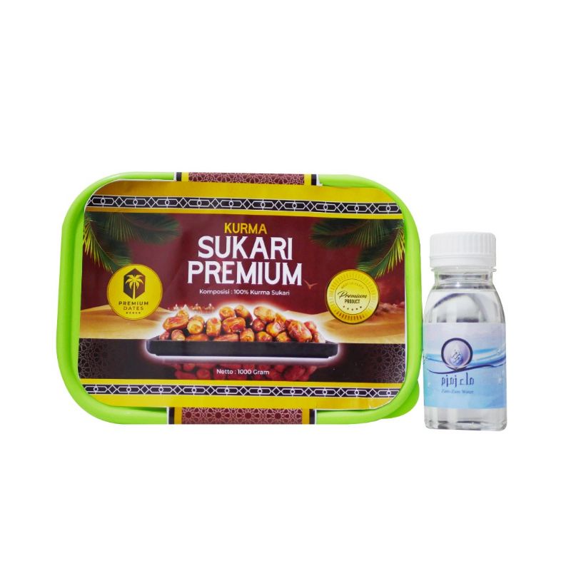 

Kurma Sukari Premium 1 kg Free Air Zam Zam