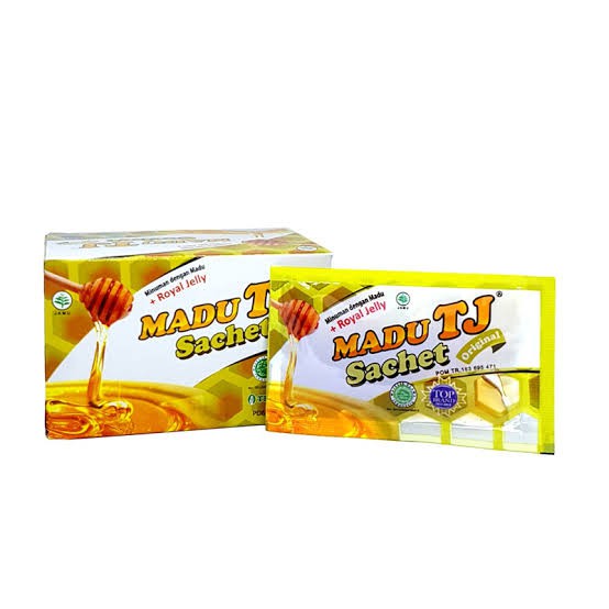 MADU TJ BOX 12 SACHET RASA ORIGINAL, STRAWBERRY, JERUK MURAH