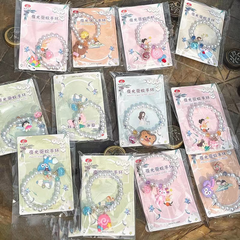 [1KG 52PCS] Babyland Gelang Tangan Mutiara Dengan Mainan Anak