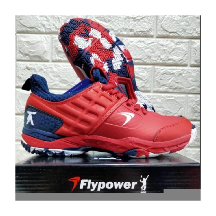 Jual V1 Diskon Badminton Original Rio Sepatu Flypower Gold