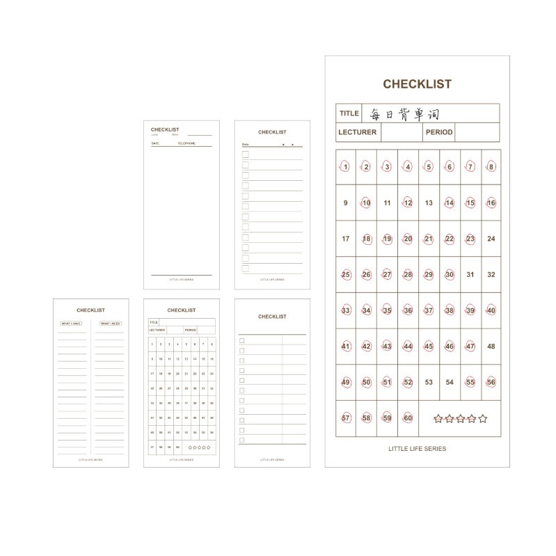Todays Paragraph Series Memopad / Memo Tempel Motif Simple Lucu Unik Murah-3