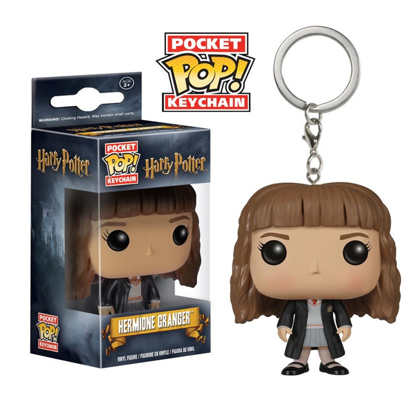 Funko POP Original Harry Potter Gantungan Kunci Hermione Ron Malfoy Professor Action Figure Boneka Liontin Hadiah