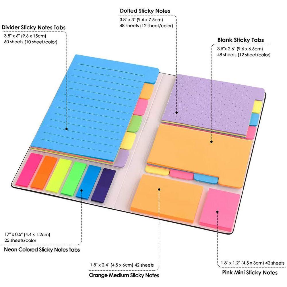 Agustinina Sticky Notes Alat Tulis Anak Sekolah Planner Stiker Notepad Tulisan Pad Self Adhesive Bendera Index Tab