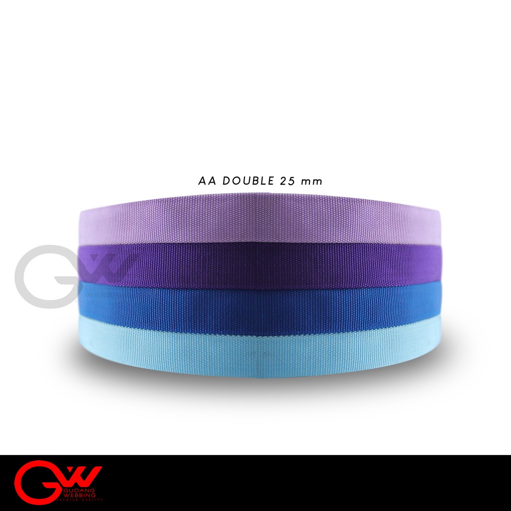 Tali Webbing Double (Tubular) - AA Dobel 2,5 cm - Grade A