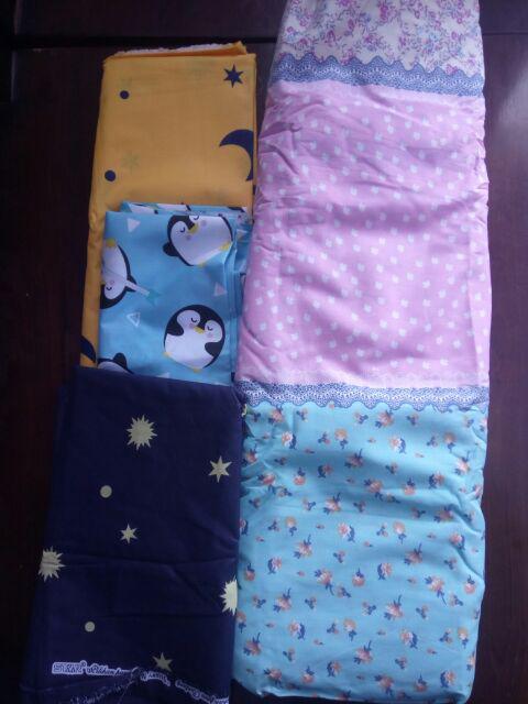 Pevita / Kain Sprei Meteran Bahan Katun Lokal Motif Star