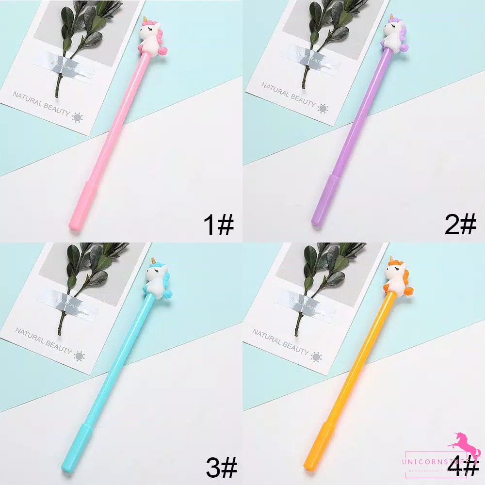 Bolpoin Unicorn Pulpen Karakter Pena Anak Sekolah Cewek Perempuan Stationery Alat tulis