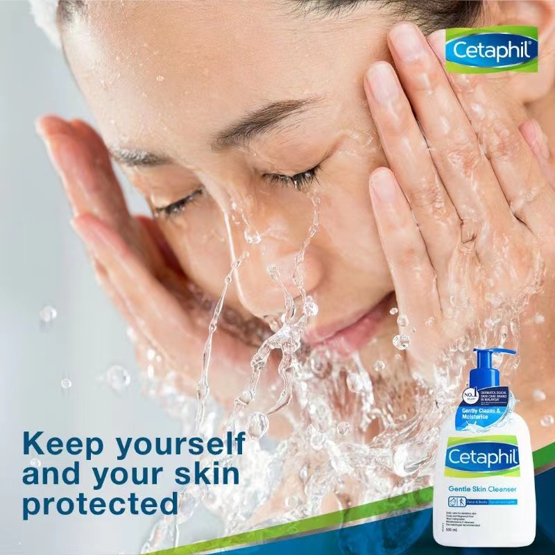 Cetaphil Gentle Skin Cleanser 500ml  For Face Body Sabun Pembersih Muka untuk Skin Care Cocok Untuk Segala Jenis Kulit