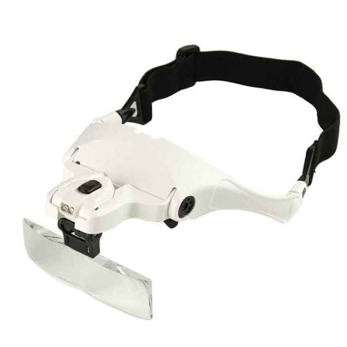 

Kacamata Pembesar Service 5x Magnifier 2 LED Dengan Varian Lensa