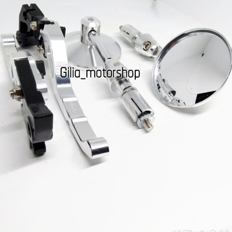 Handle Rem Plus Spion Silver Vixion RX-King new R15 new Scorpio Cnc Handel Rem Variasi Model Rolling Vixion variasi